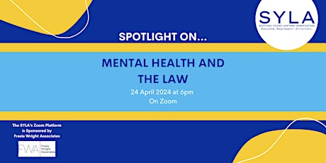 Primaire afbeelding van Mental Health and the Law