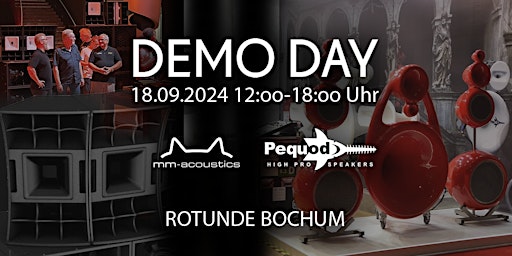 Imagem principal do evento Demo Day 2024 der Marken MM Acoustics & Pequod Acoustics