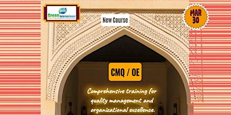 Imagem principal do evento CMQ/OE Exam Prep Course (Comprehensive training for quality management )