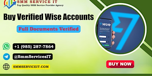 Imagem principal do evento Top 5 Sites to Buy Verified Wise Accounts In This Year