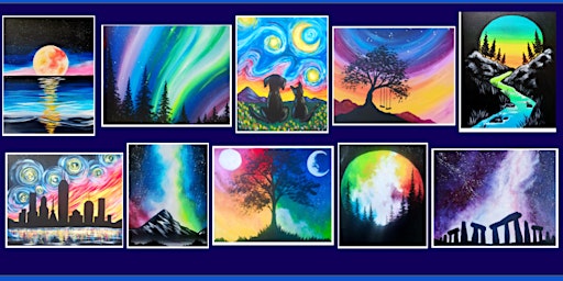 Imagem principal do evento Pints and painting: Night Sky inspirations