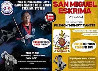 Two Day Eskrima Seminar