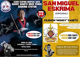 Imagen principal de Two Day Eskrima Seminar