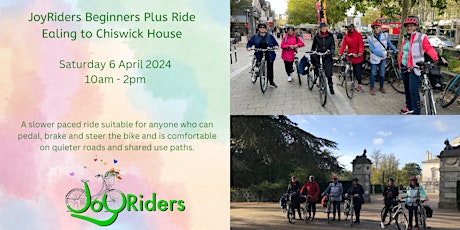 JoyRider Beginners+ Bike Ride:  Ealing to Chiswick