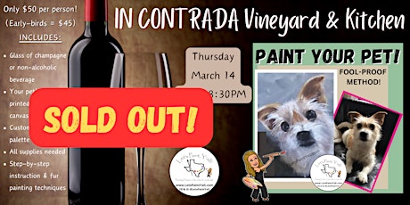 PAINT YOUR PET at In Contrada Vineyard primary image