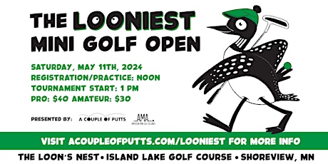 2024 Looniest Mini Golf Open at Island Lake Golf's Loon's Nest