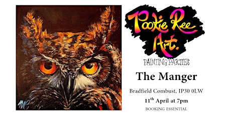 Paint and Sip - Owl Pacino  - Thursday 11th April -  The Manger,