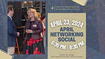 Christian Professionals of Atlanta April Networking Social primary image