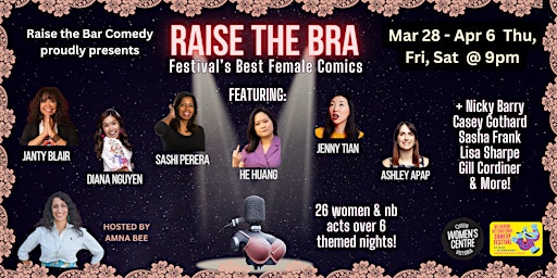 Image principale de Raise the Bra Female Stand-up Comedy Allstars - Festival Special!