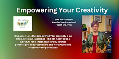 Primaire afbeelding van FREE Empowering Your Creativity Webinar - Virginia Beach