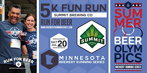 Hauptbild für 5k and Beer Olympics x Summit Brewing | 2024 MN Brewery Run