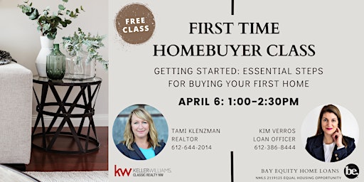 Imagem principal de First time homebuyer class