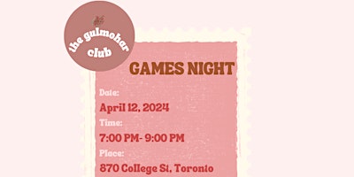Games Night for South Asian Women in Toronto primary image