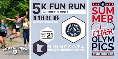 Immagine principale di 5k and Cider Olympics x Number 12 | 2024 MN Brewery Run 