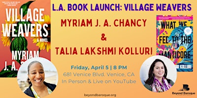 L.A. Book Launch: Village Weaver by Myriam J.A. Chancy primary image