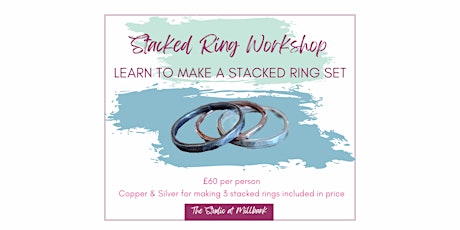 Make silver and copper stacked rings - jewellery making workshop.