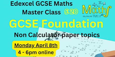 GCSE Foundation Non-Calculator Revision