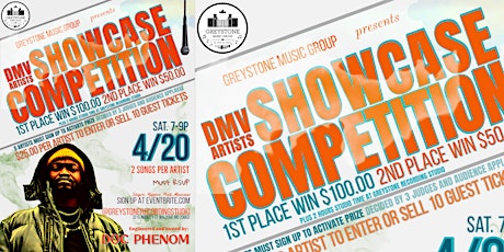 GREYSTONE MUSIC SHOWCASE COMPETITION: WIN $$$ + STUDIO TIME FOR DMV ARTISTS