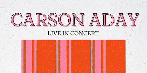 Primaire afbeelding van Carson Aday LIVE in Eugene with Hearing Loss, Verb8im, and Mommy
