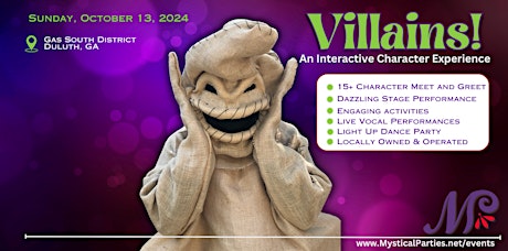 Villains! - Atlanta: Interactive Character Experience