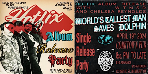 04/19 Hotfix Album Launch + WTMSD Single Launch wsg Chelsea Reynolds  primärbild