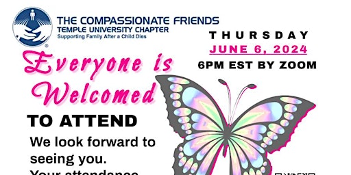 1ST THURSDAY MONTHLY GRIEF SUPPORT FREE BY ZOOM 6:00PM EST primary image