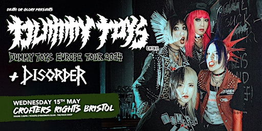 Imagen principal de Dummy Toys / Disorder Live at The  Crofters Rights Bristol