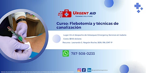 Hauptbild für Curso: Flebotomía y técnicas de canalización