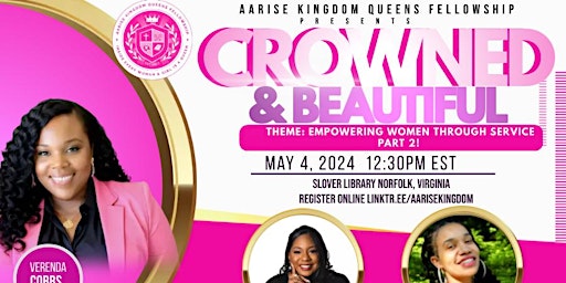 Primaire afbeelding van Aarise Kingdom Queens Fellowship: Empowering Women Through Service-Part 2