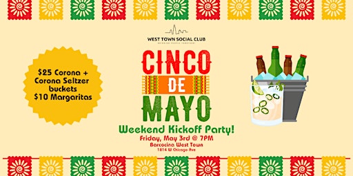 Imagem principal do evento Cinco de Mayo Weekend Kickoff Party!