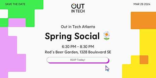 Imagem principal do evento Out in Tech Atlanta | Spring Social at Red's Beer Garden