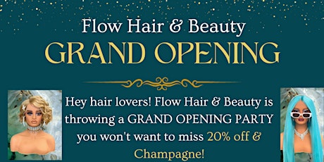 Come to our Grand Opening: Flow Hair & Beauty in Uptown MN!