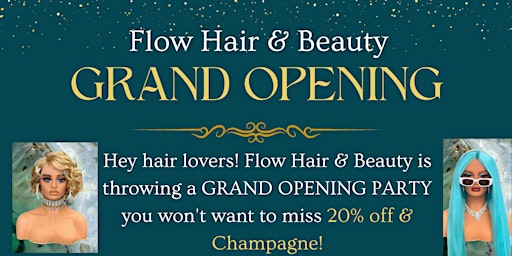 Come to our Grand Opening: Flow Hair & Beauty in Uptown MN!  primärbild