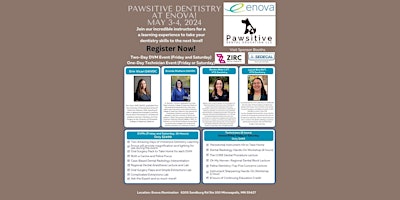 Imagem principal do evento Pawsitive Dentistry at Enova! 1-day TECH TRACK SATURDAY MAY 4th, 2024