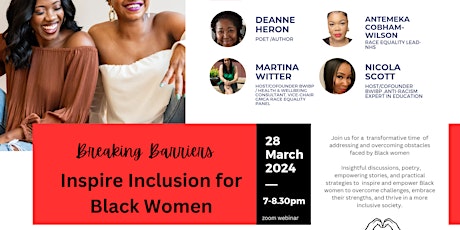 Primaire afbeelding van Breaking Barriers: Inspiring Inclusion for Black Women