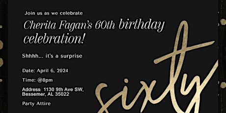 Cherita Fagan’s 60th Birthday Party