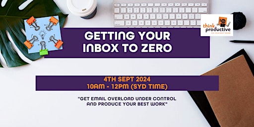 Imagen principal de Getting Your Inbox to Zero (via zoom)