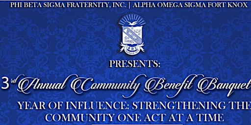 Primaire afbeelding van Alpha Omega Sigma  Fort Knox 3rd Annual Community Benefit Banquet