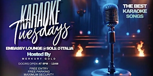 Imagem principal do evento Karaoke Tuesdays at Embassy Lounge