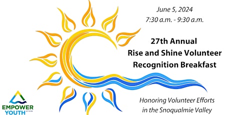 Rise and Shine Volunteer Recognition Breakfast Celebration