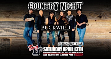 Primaire afbeelding van Country Night w/ Buckwild at Tony D's