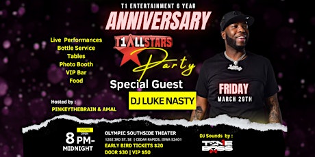 T1 6 Year Anniversary Party