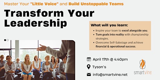 Immagine principale di Transform Your Leadership: Master Your "Little Voice" 