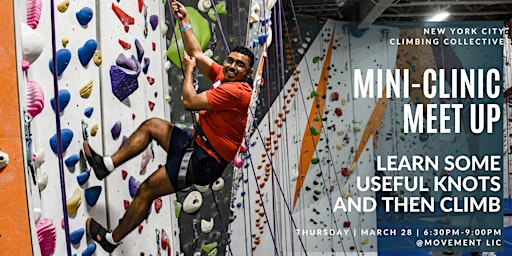 Hauptbild für Knots for Life (not climbing) Mini-Clinic and NY3C Community Climb Night