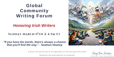Image principale de Global Community Writing Forum - March 2024