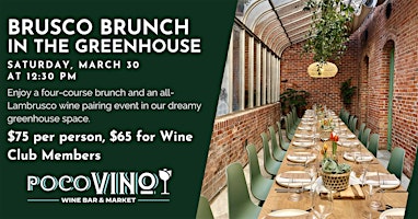 Imagen principal de Brusco Brunch in the Greenhouse