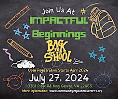 Imagem principal de IMPACTFUL Beginning's Back To School