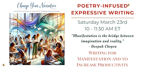 Primaire afbeelding van Poetry-Infused Expressive Writing - March 2024