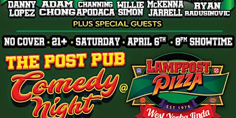 Hauptbild für Comedy Night at The Post Pub- SEATS STILL AVAILABLE!! ARRIVE EARLY!!