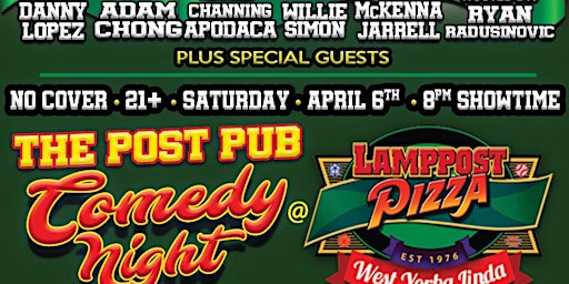 Imagen principal de Comedy Night at The Post Pub